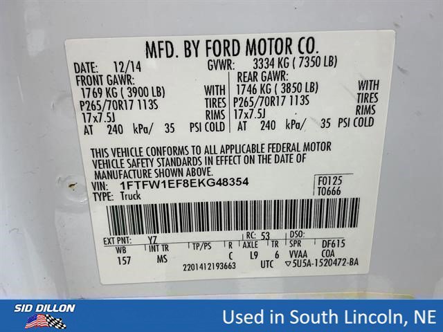 Used 2014 Oxford White Ford FX4 image 14