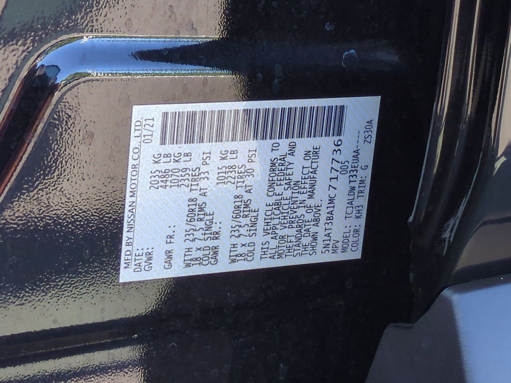 Used 2021 Black Nissan SV image 24