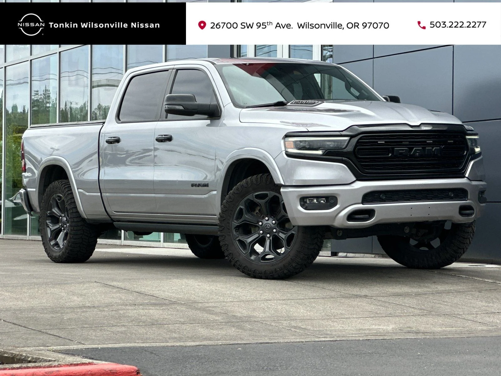 Used 2023 Billet Silver Metallic Clearcoat Ram Limited image 1