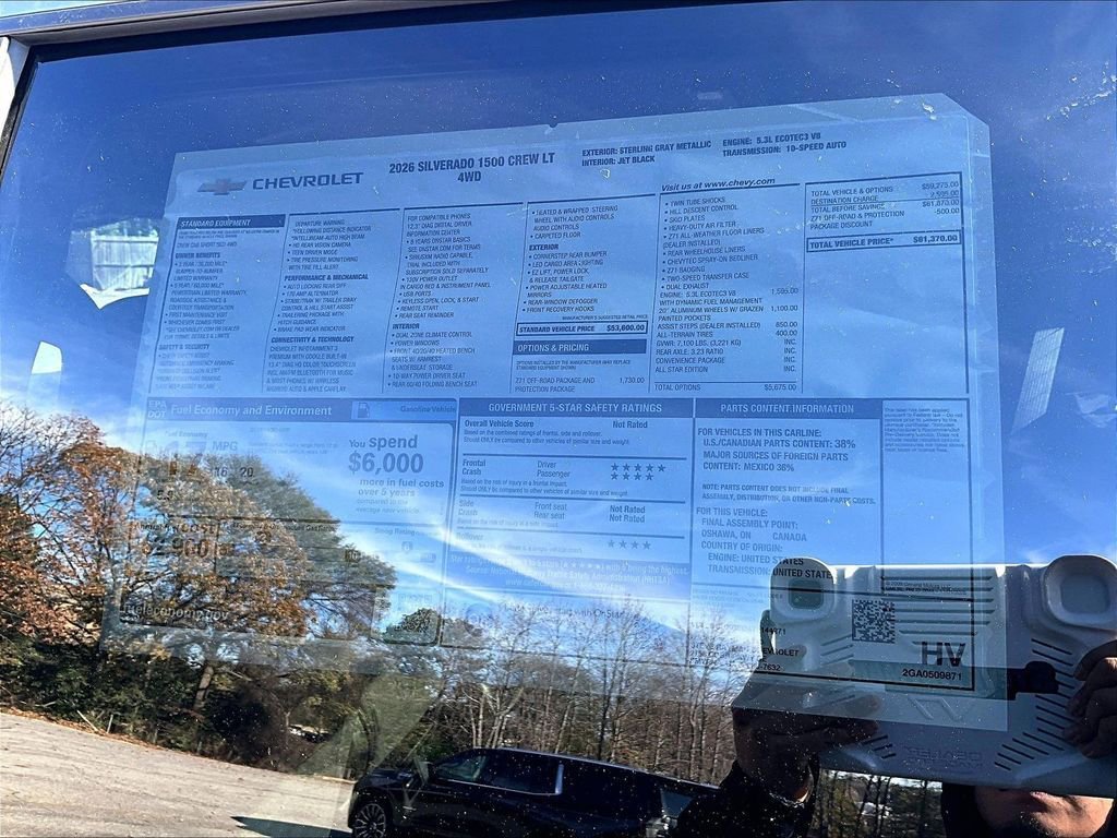 New 2026 Chevrolet Silverado 1500 LT 4D Crew Cab