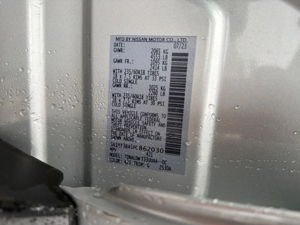 Certified Used 2023 Silver Nissan SV image 32