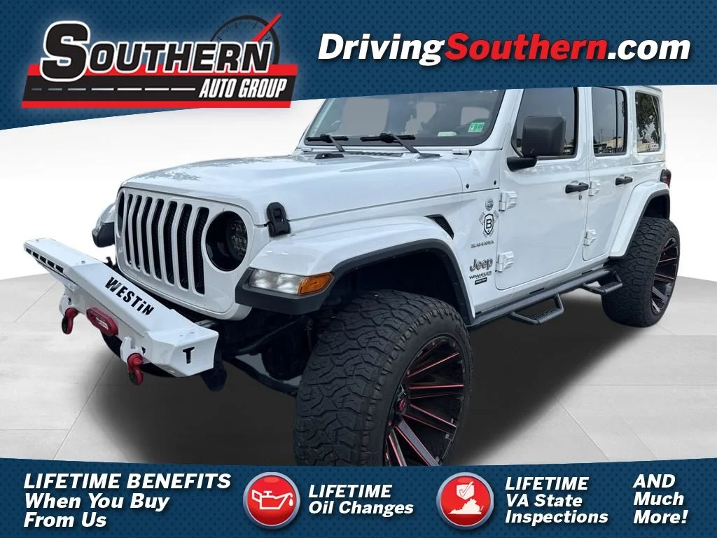 Used 2020 White/off-white Jeep Unlimited Sahara image 1