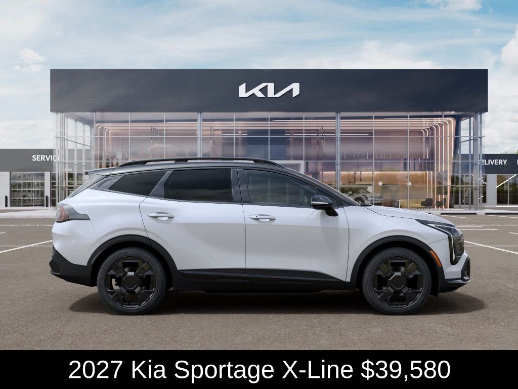 New 2027 Glacial White Pearl / Black Ro Kia X-Line image 8