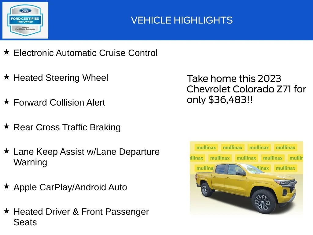 Certified Used 2023 Yellow Chevrolet Z71 image 20
