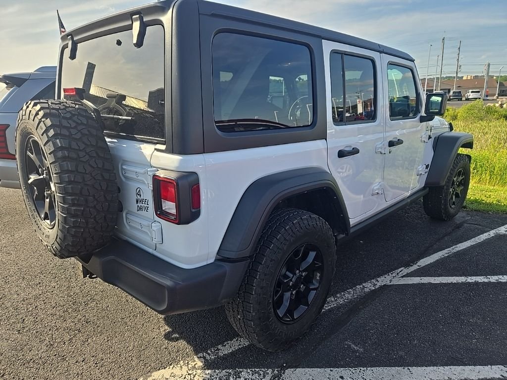 Used 2021 White Jeep Unlimited Willys image 3