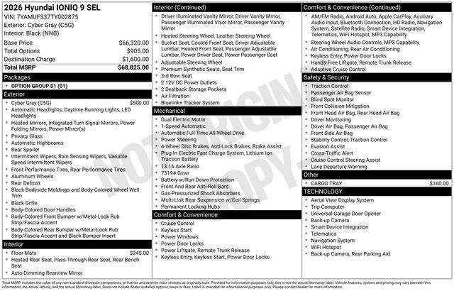 2026 Hyundai IONIQ 9 SEL - Photo 38