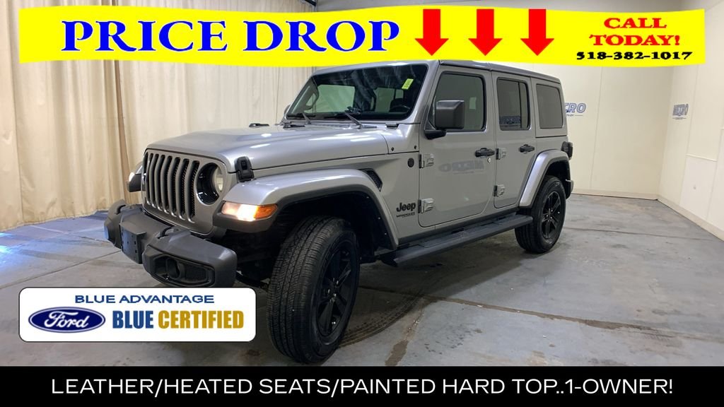 Certified Used 2021 Billet Silver Metallic Jeep Unlimited Sahara Altitude image 7
