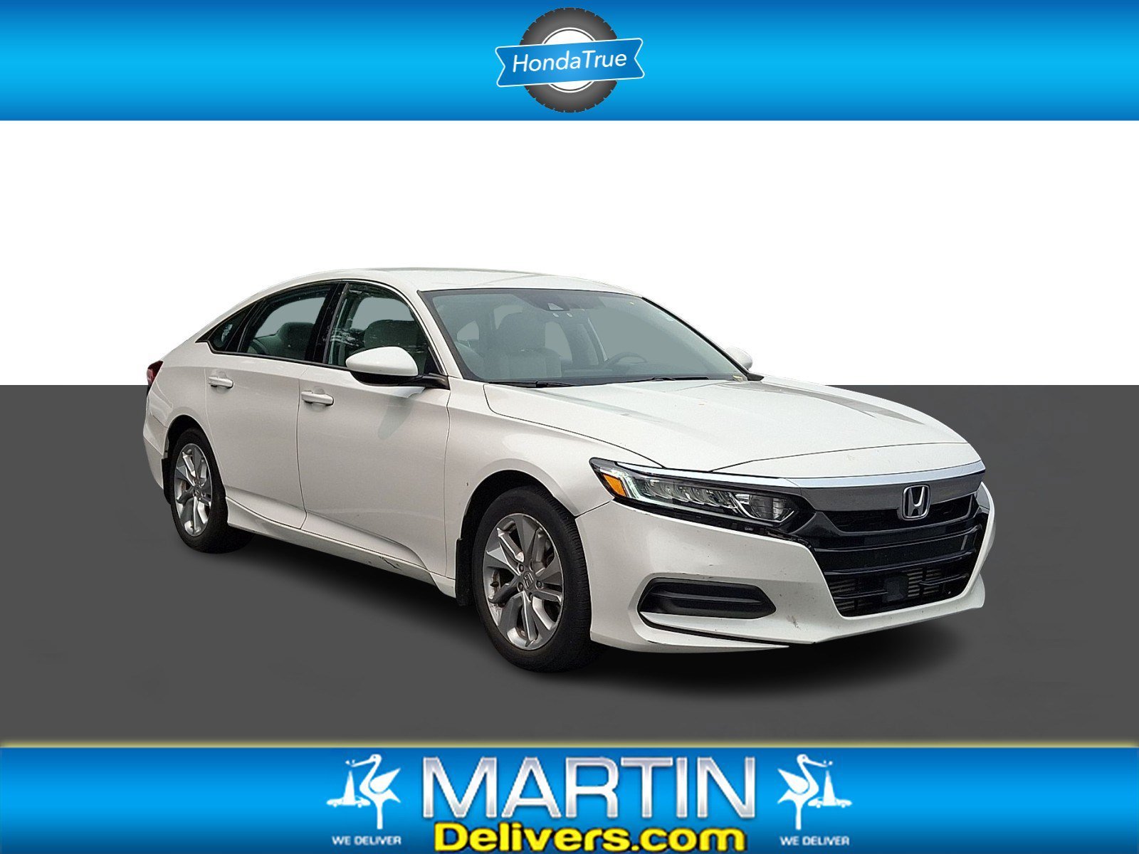Certified Used 2018 Platinum White Honda LX 1.5T image 1