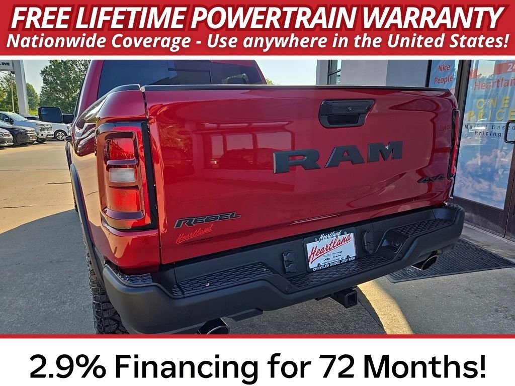 New 2026 Molten Red Pearl-Coat Exterior Paint RAM Rebel image 8