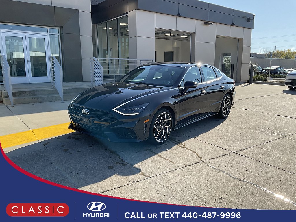 Certified Used 2023 Carbon Blue Pearl Hyundai N Line image 1