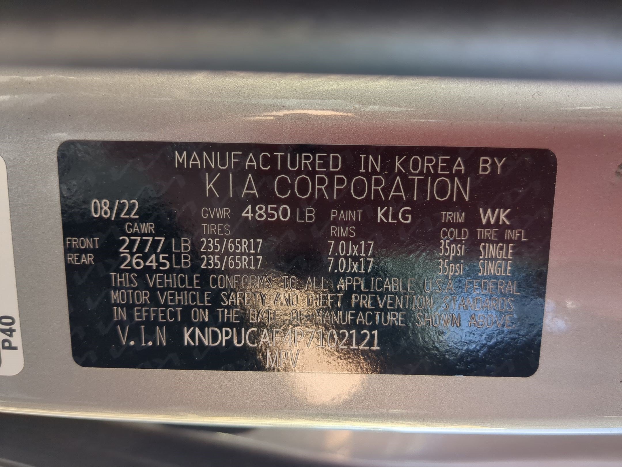 Used 2023 Steel Gray Kia LX image 35
