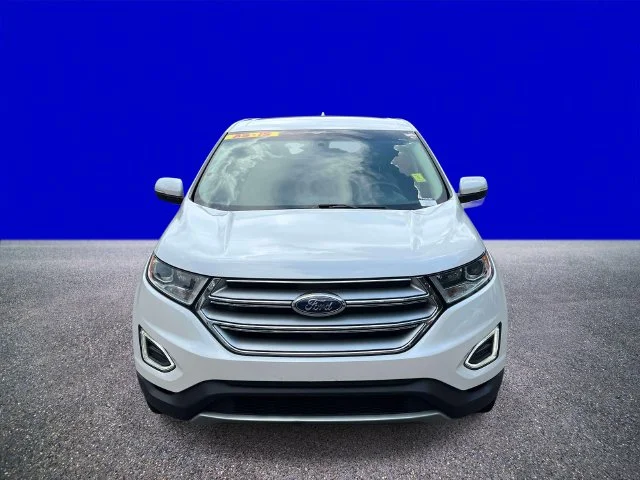 Used 2015 White Platinum Clearcoat Metallic Ford SEL image 8