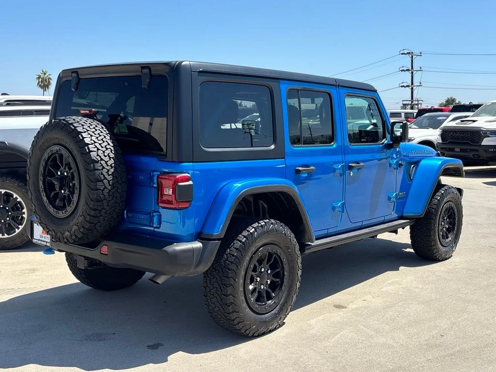 Used 2023 Blue Jeep Rubicon 20th Anniversary Edition 4xe image 3