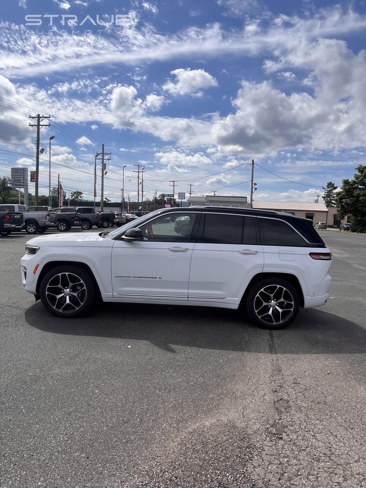 Used 2023 Bright White Clearcoat Jeep Summit Reserve image 5