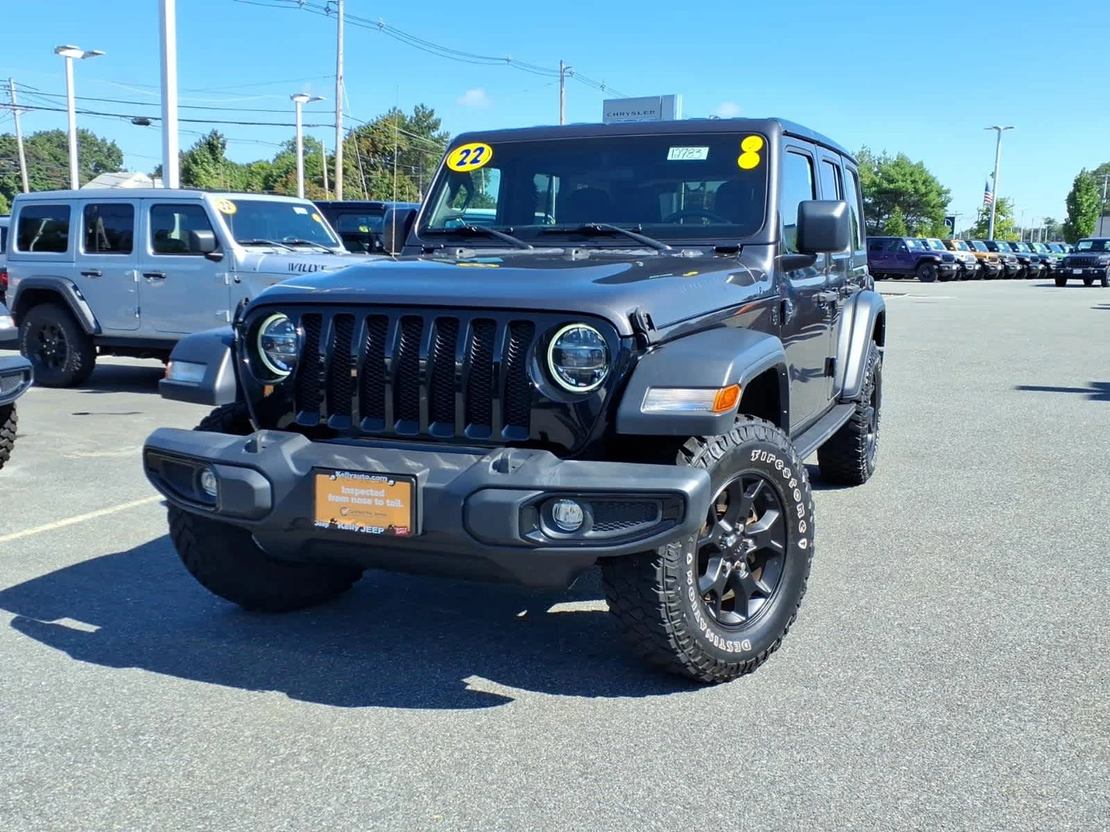 Certified Used 2022 Granite Crystal Metallic Clearcoat Jeep Unlimited Willys image 2