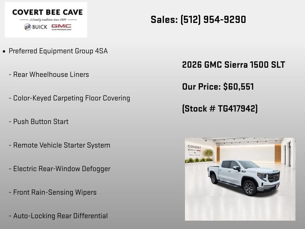 New 2026 Summit White GMC SLT image 13