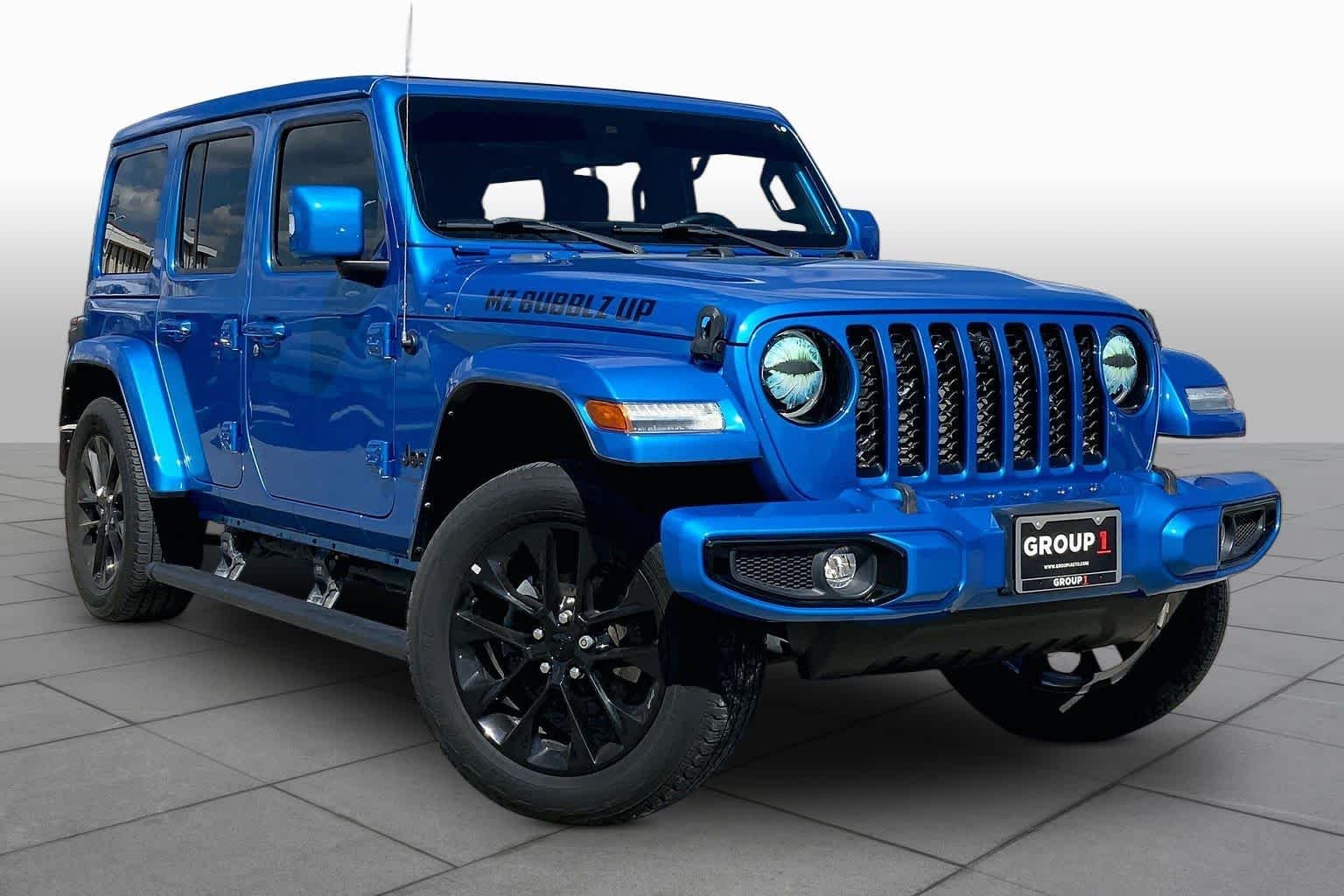 Used 2022 Hydro Blue Pearlcoat Jeep Unlimited High Altitude image 5
