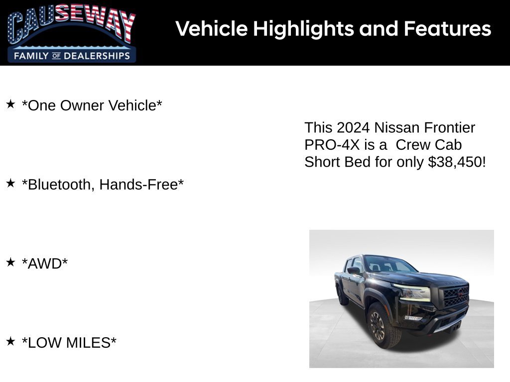 Used 2024 Super Black Nissan PRO-4X image 2