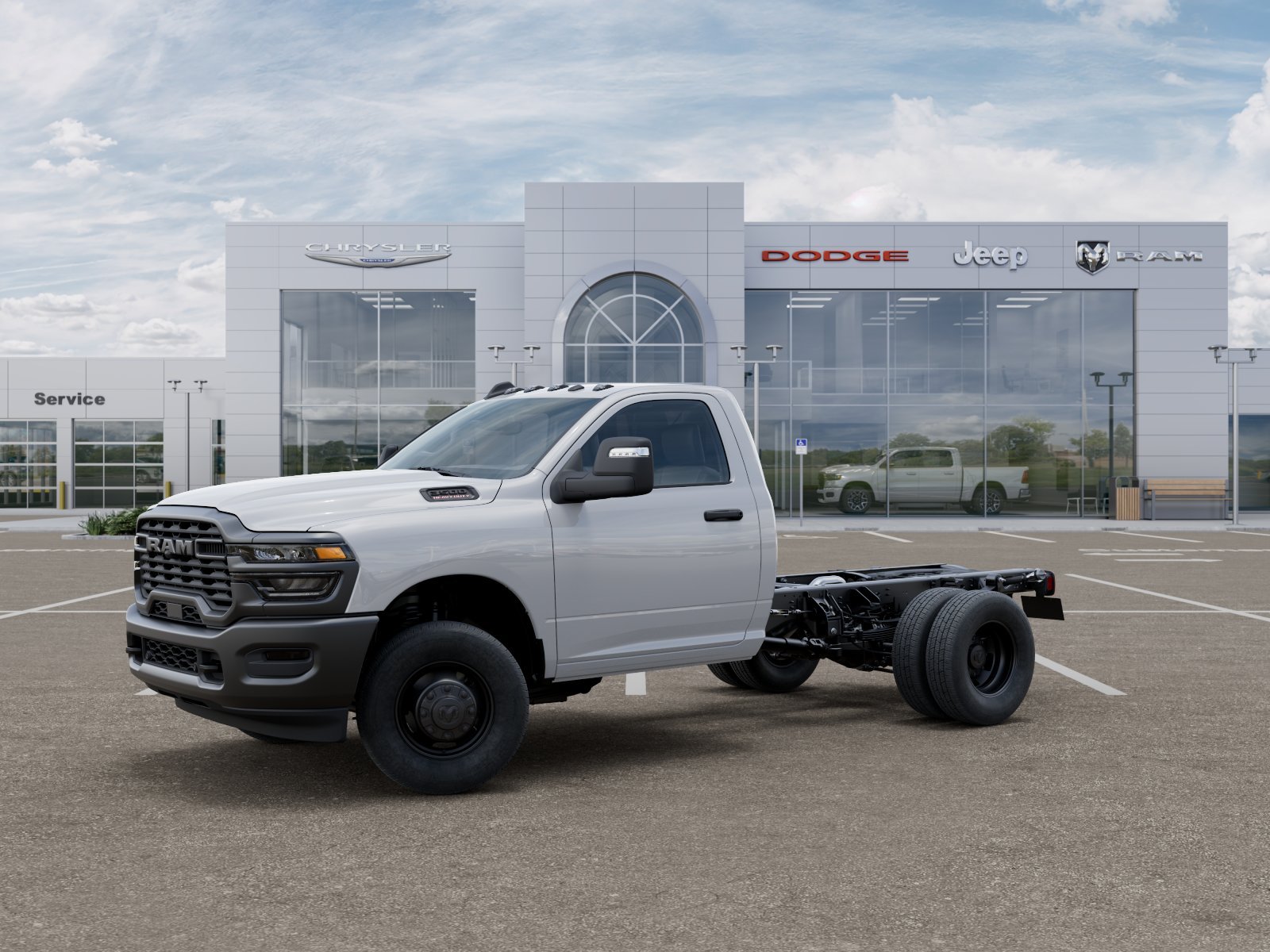 New 2026 Bright White Clear-Coat Exterior Paint RAM Tradesman image 2