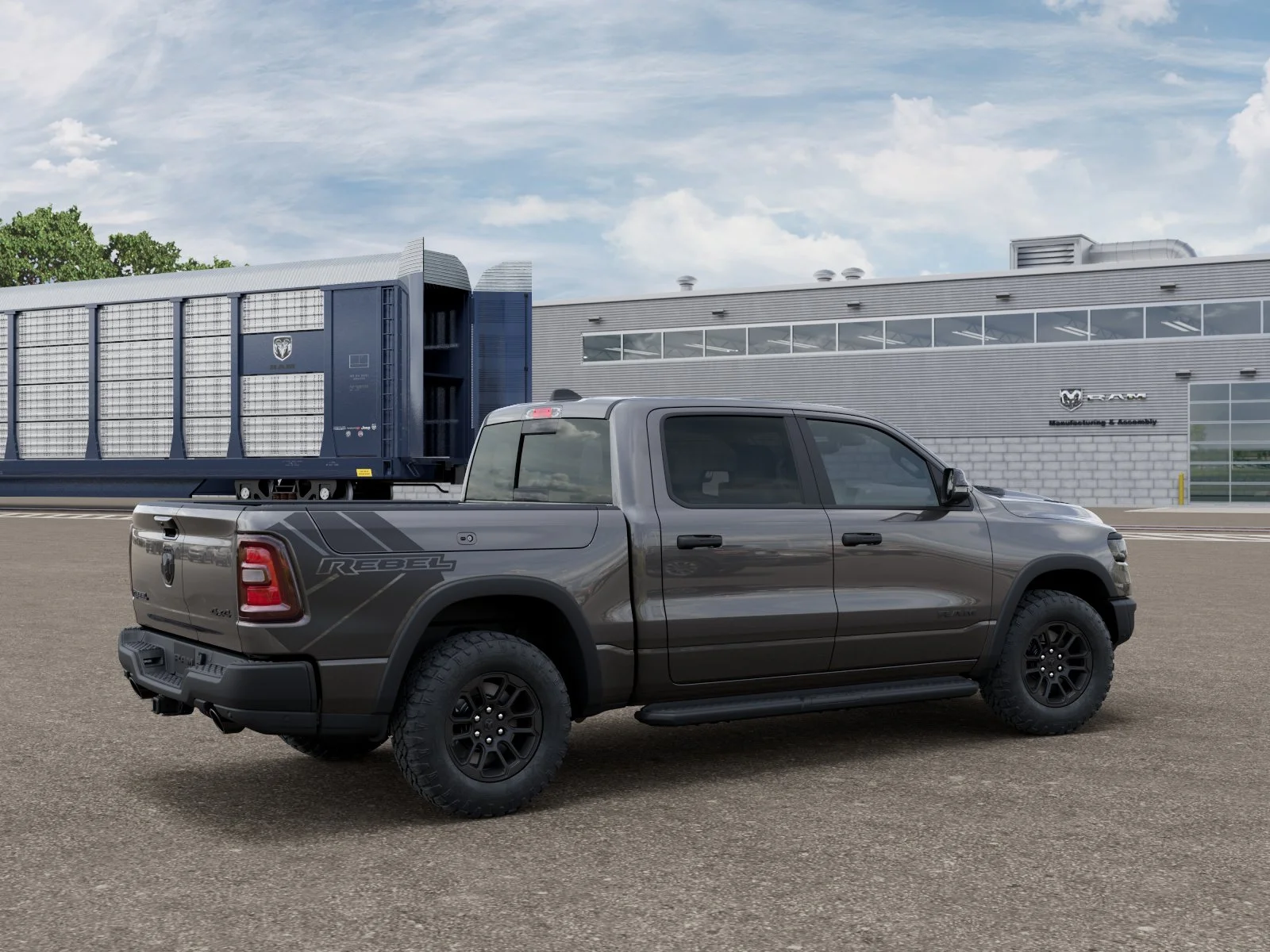 New 2027 Granite Crystal Metallic Clear-Coat Exterior Paint RAM Rebel image 2