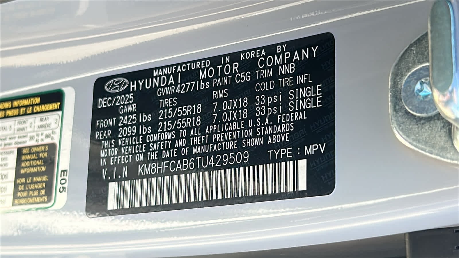 New 2026 Cyber Gray Metallic Hyundai SEL Sport AWD image 30