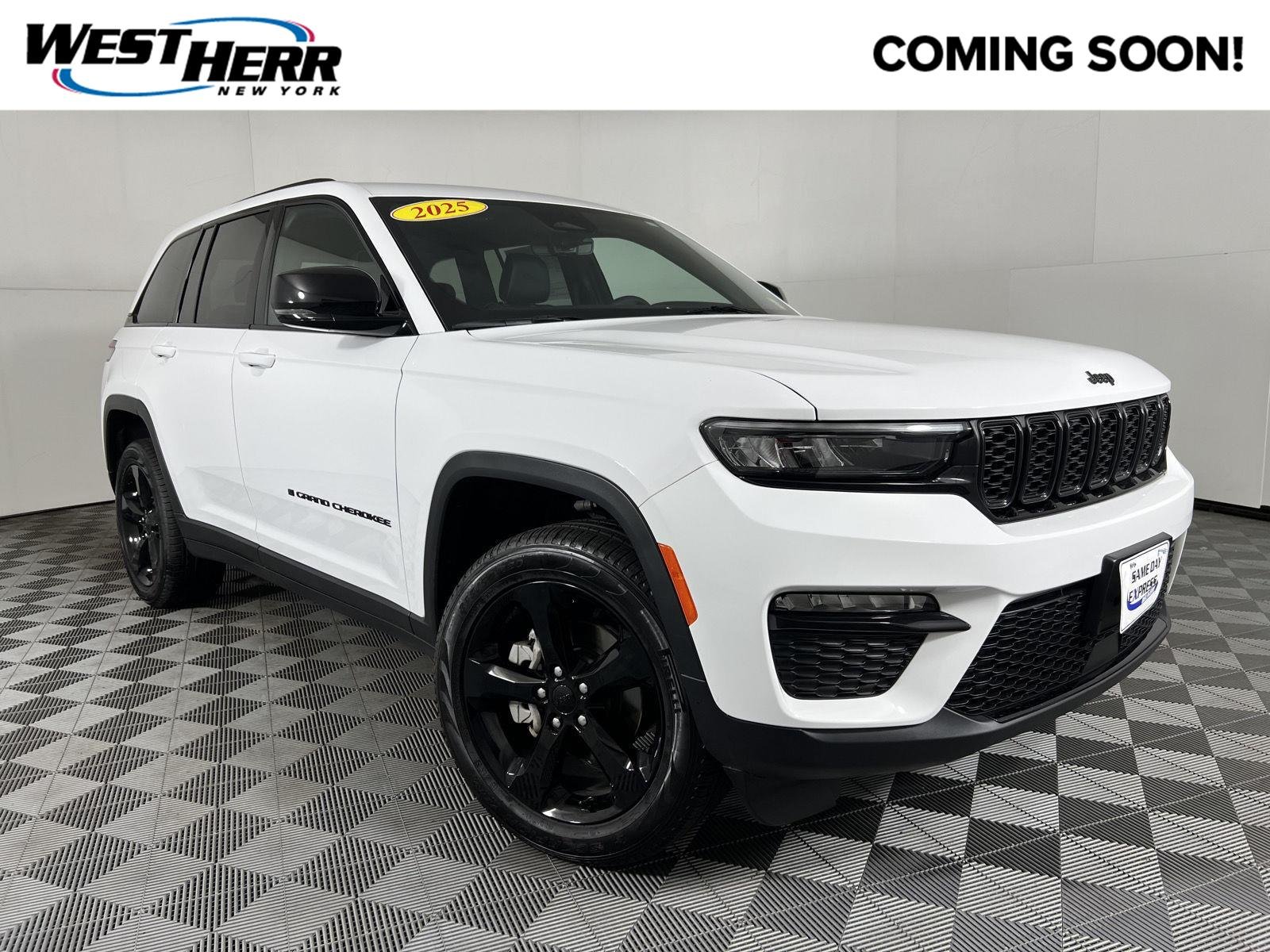 Used 2025 Bright White Clearcoat Jeep Limited image 1