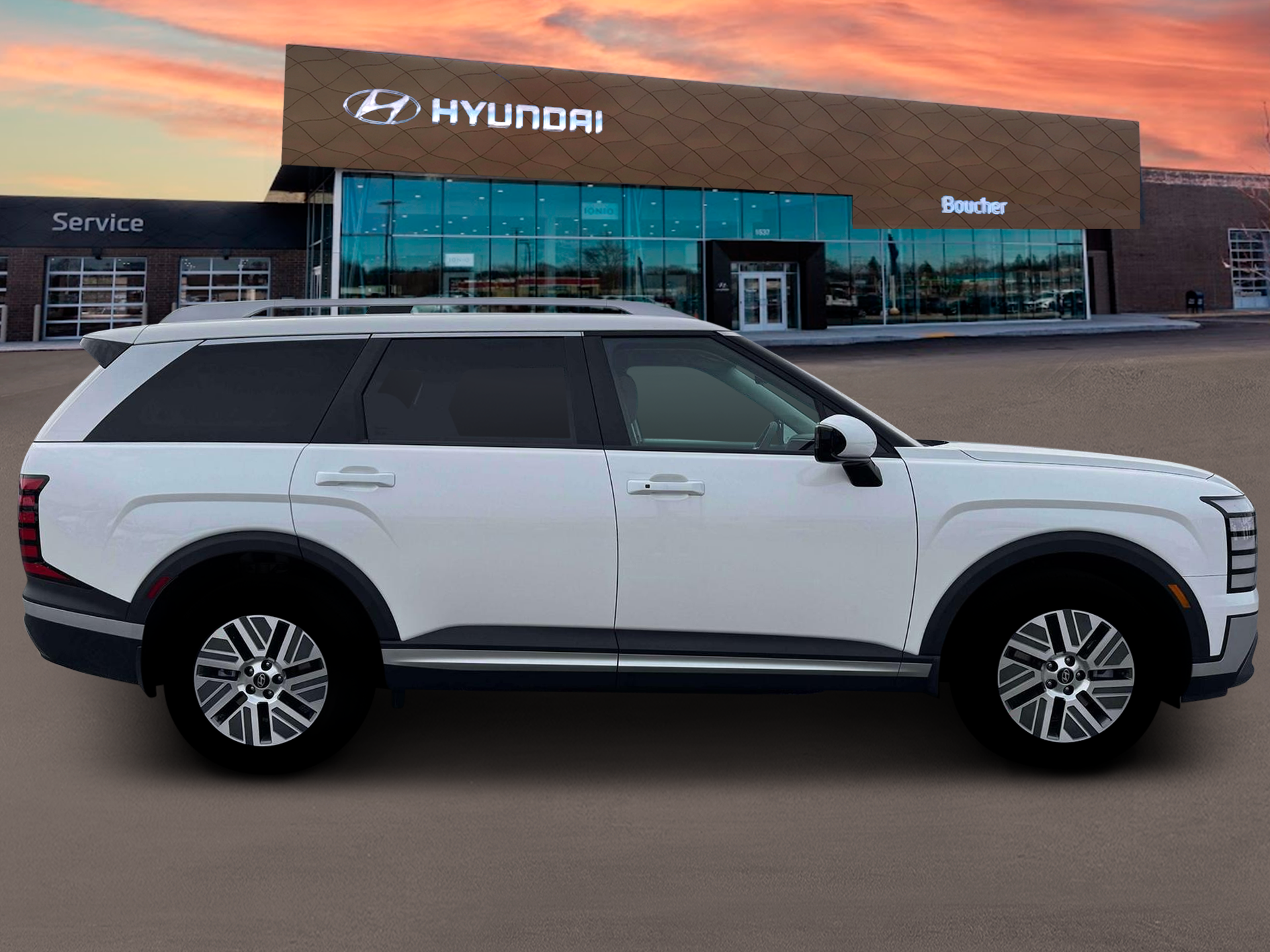 New 2026 Creamy White Pearl Hyundai SEL 7P image 9