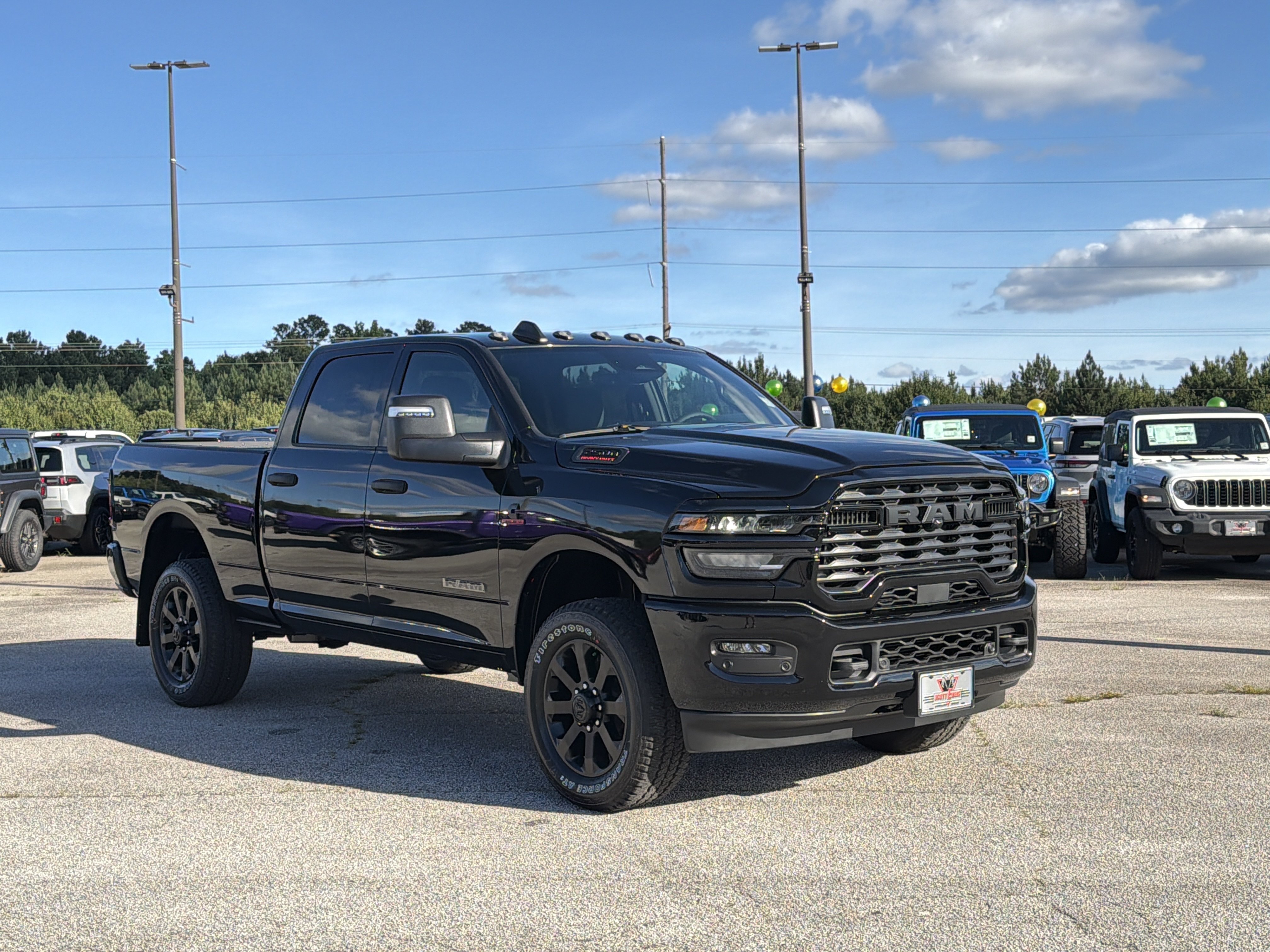 New 2026 Diamond Black Crystal Pearl-Coat Exterior Paint RAM Big Horn image 2