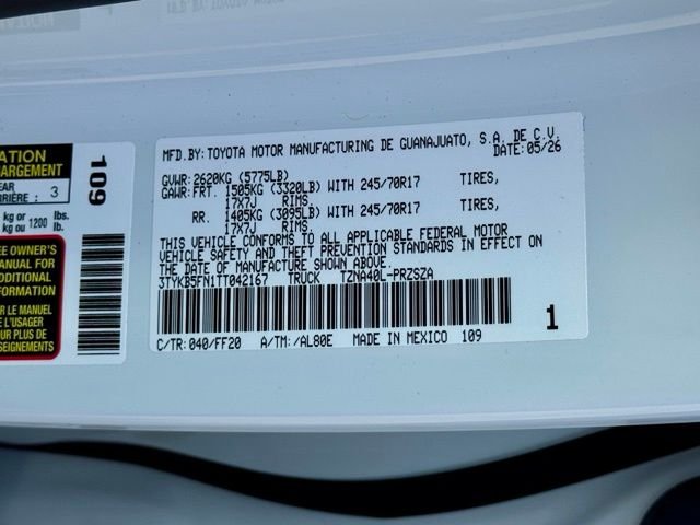Used 2026 White Toyota SR5 image 25
