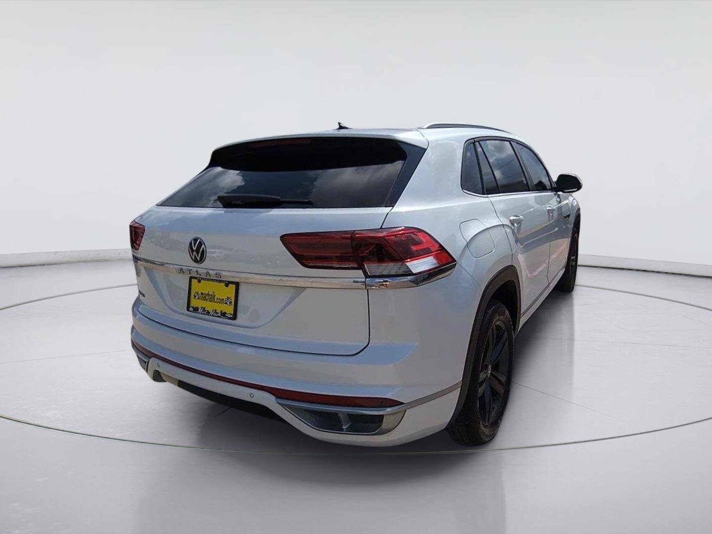 2021 Volkswagen Atlas Cross Sport 3.6L V6 SE w/Technology R-Line White at AutoNation USA Katy