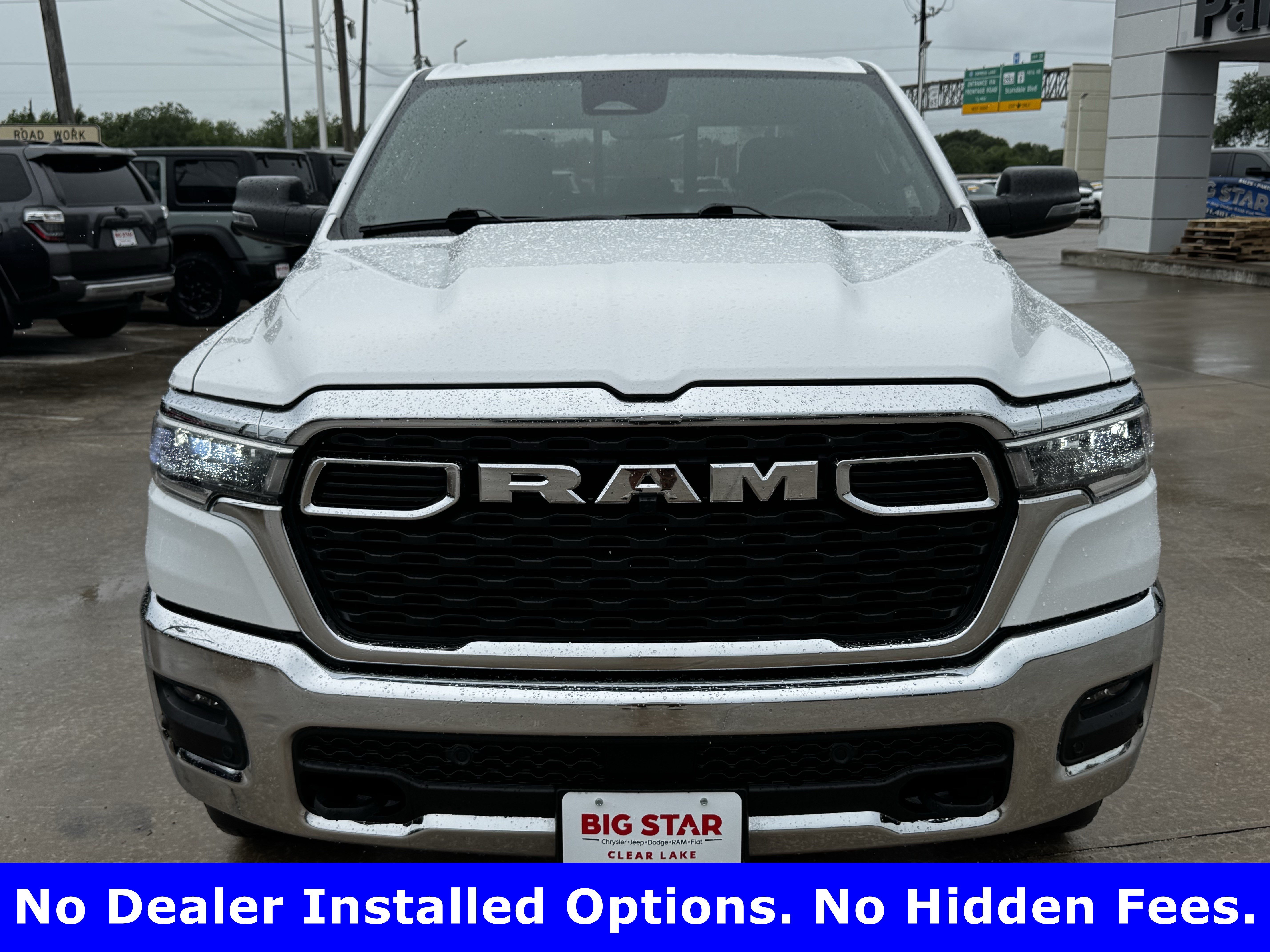 Used 2025 Bright White Clearcoat Ram Lone Star image 3