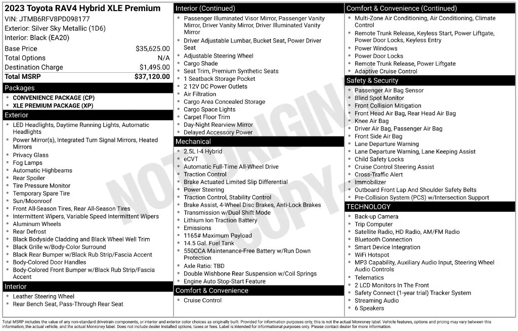 Used 2023 Silver Toyota XLE Premium image 43