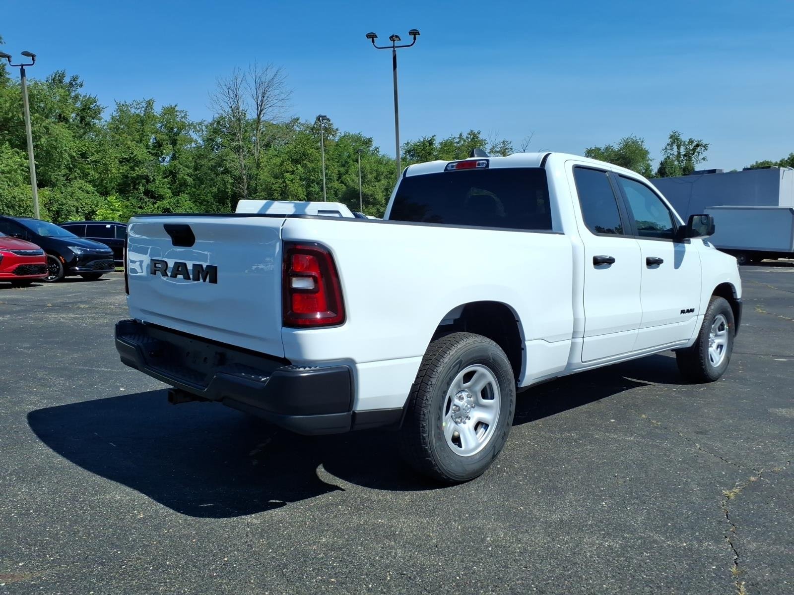 New 2026 Bright White Clear-Coat Exterior Paint RAM Tradesman Quad Cab 4x2 6