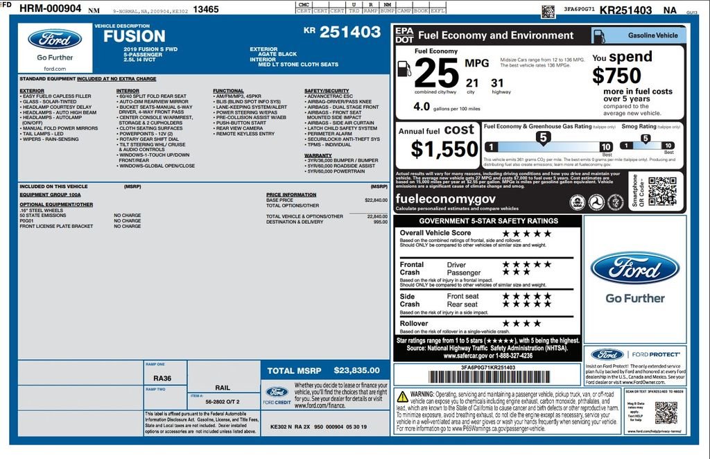 Used 2019 Black Ford S image 4
