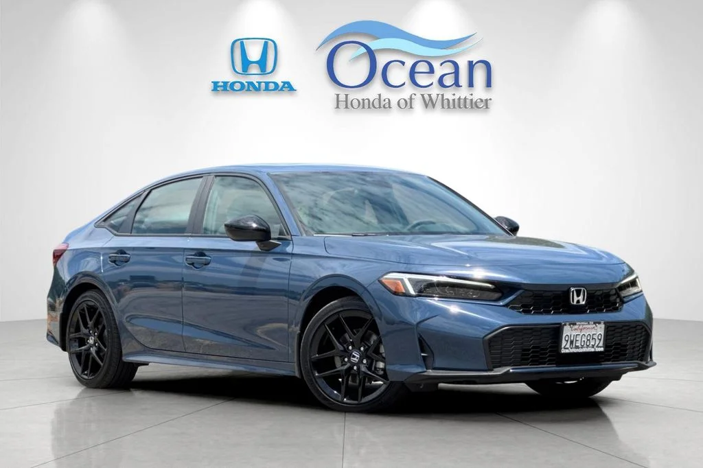 Certified Used 2025 Blue Lagoon Pearl Honda Sport image 2