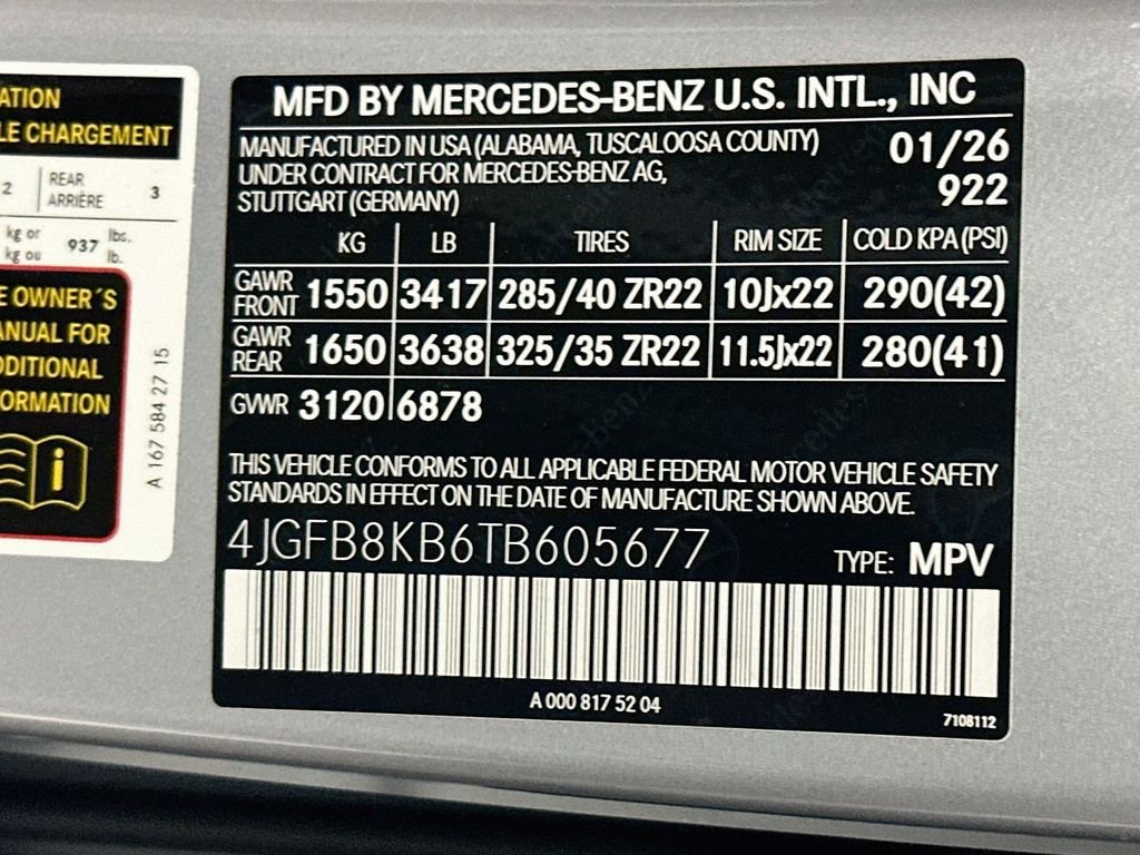 New 2026 Cirrus Silver Metallic Mercedes-Benz GLE 63 S AMG® image 32