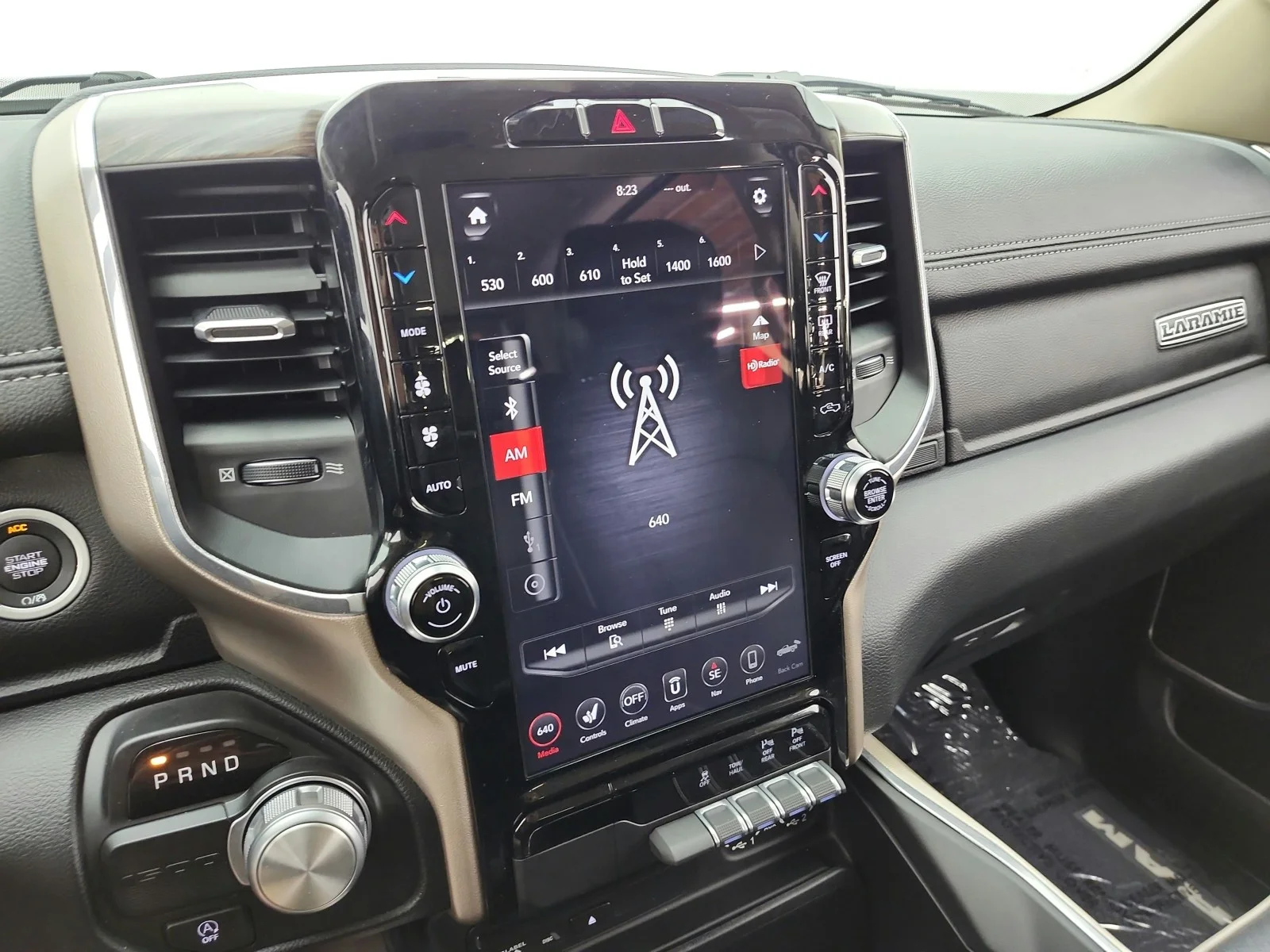 Used 2019 Ivory White Tri-Coat Pearlcoat Ram Laramie 4x2 Crew Cab 5