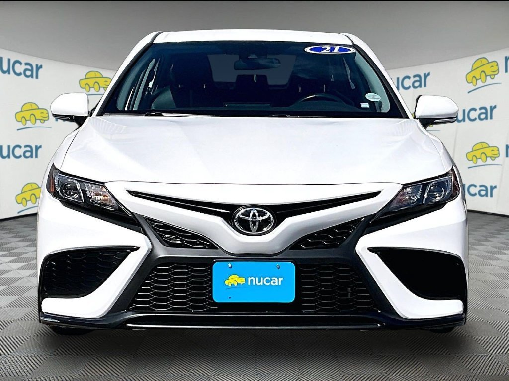 Used 2021 White Toyota SE image 2