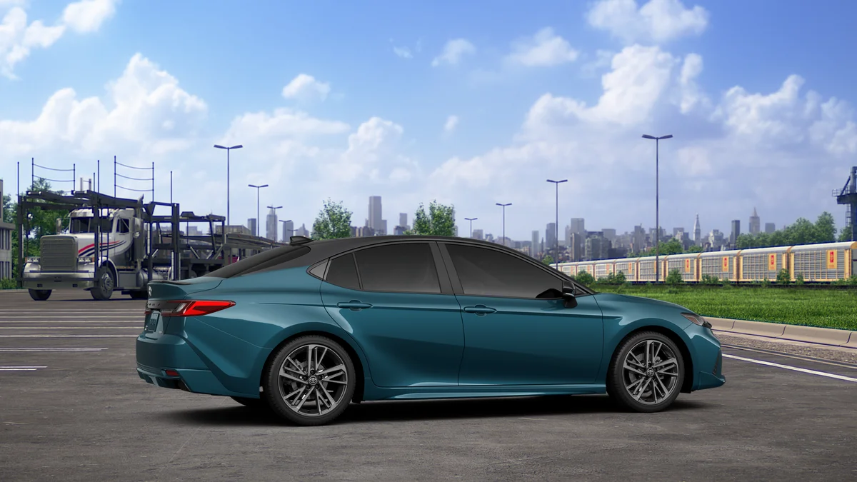 New 2026 Ocean Gem with Midnight Black Metallic roof Toyota XSE image 11