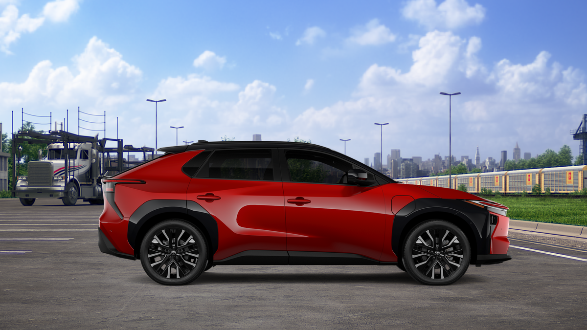 New 2026 Supersonic Red with Midnight Black Metallic roof Toyota Limited image 12