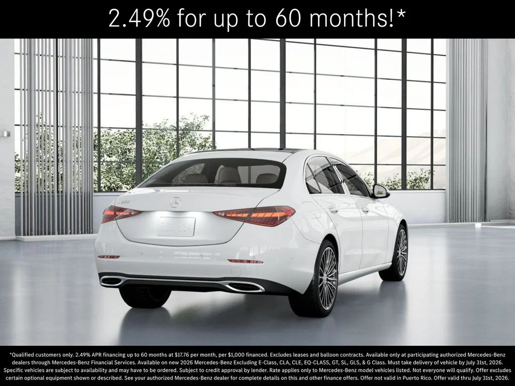 New 2026 Polar White Mercedes-Benz C 300 image 23