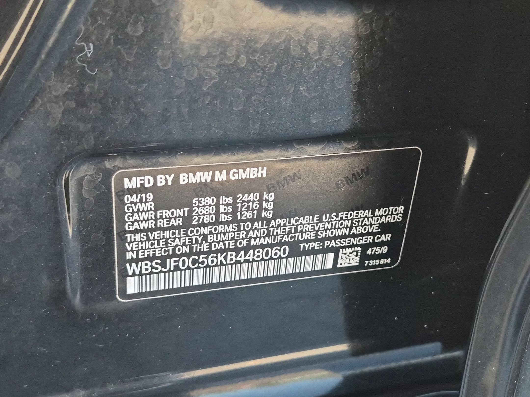 Used 2019 Black Sapphire Metallic BMW Competition image 33