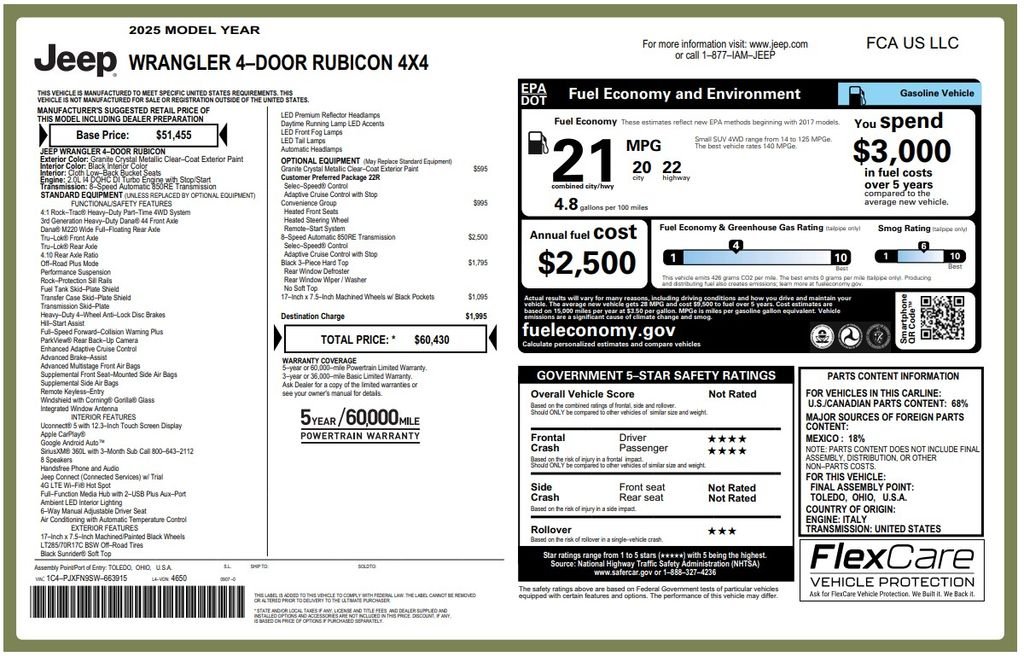 Certified Used 2025 Gray Jeep Rubicon image 4