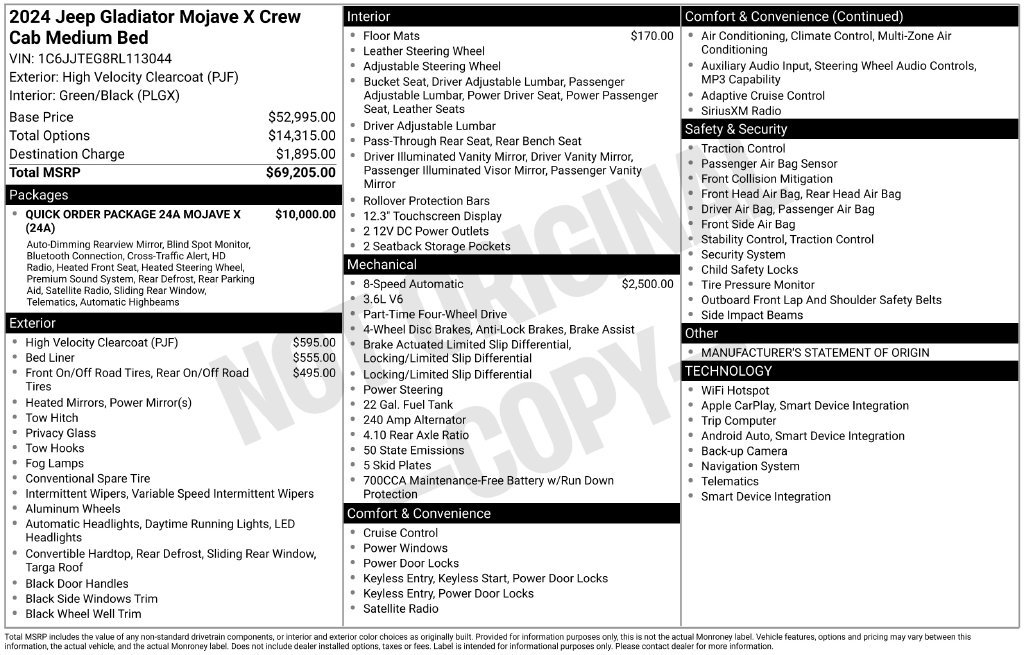 Used 2024 Yellow Jeep Mojave image 25