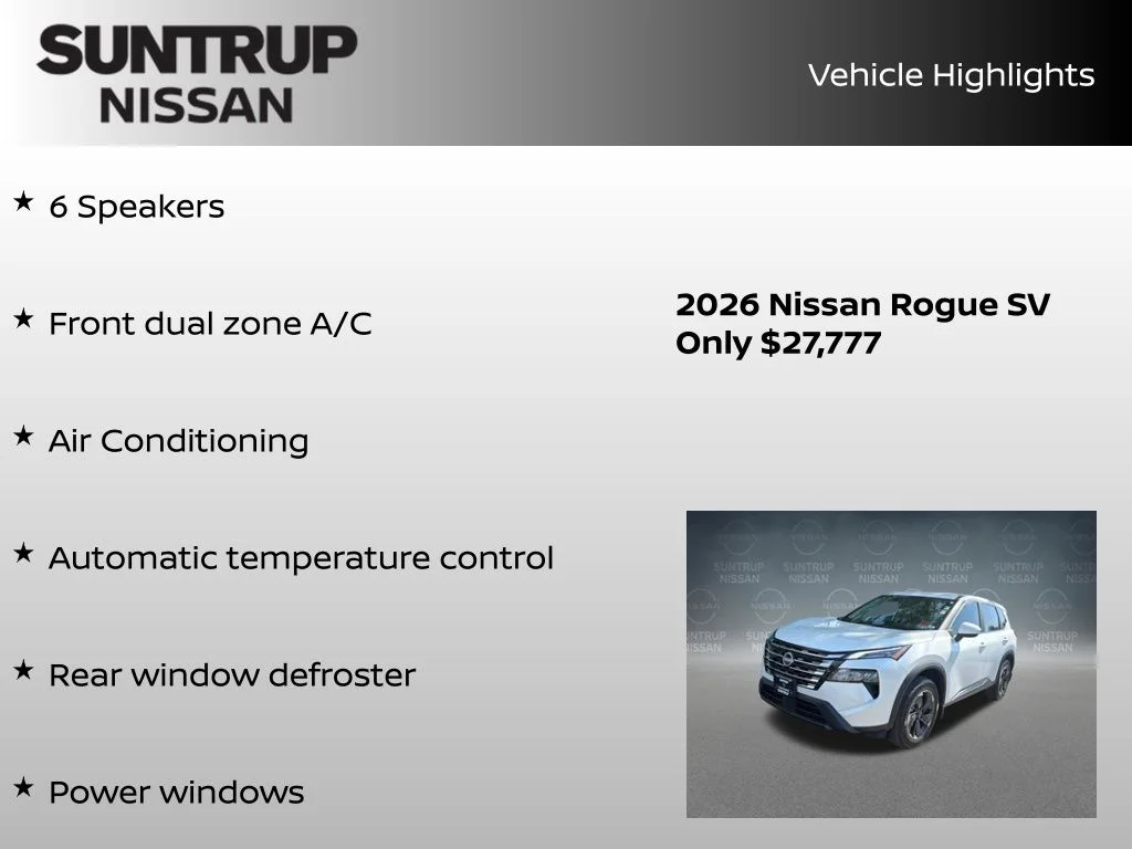 Certified Used 2026 White Nissan SV image 16