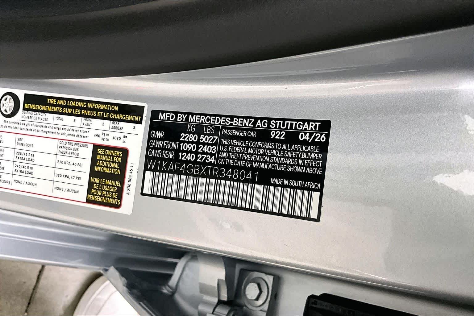 New 2026 Cirrus Silver Metallic Mercedes-Benz C 300 image 21
