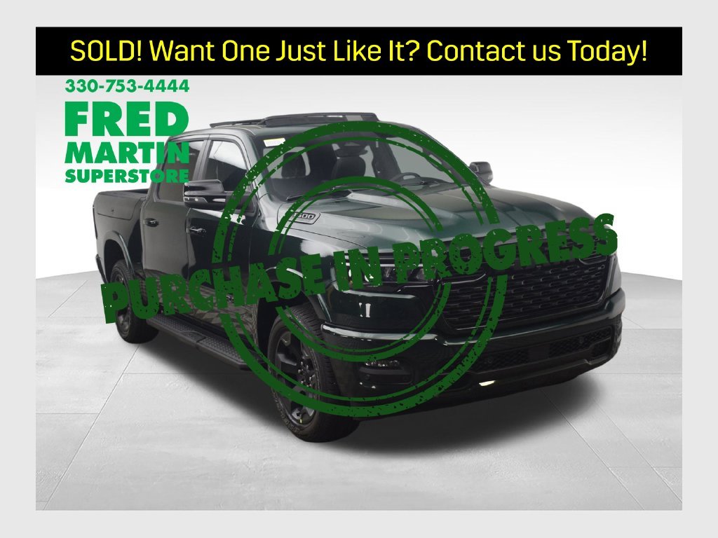 New 2026 Serrano-Green Metallic Exterior Paint RAM Big Horn/Lone Star image 1