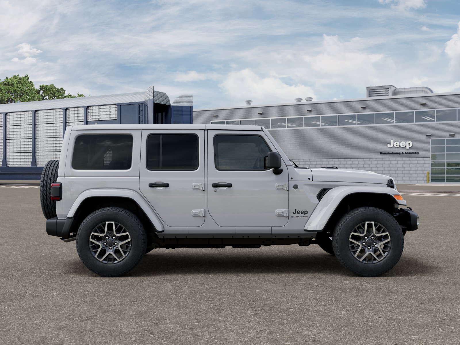 New 2026 Bright White Clear-Coat Exterior Paint Jeep Sahara image 12