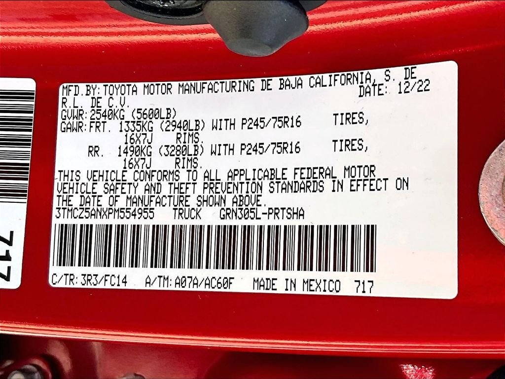 Used 2023 Red Toyota SR5 image 36