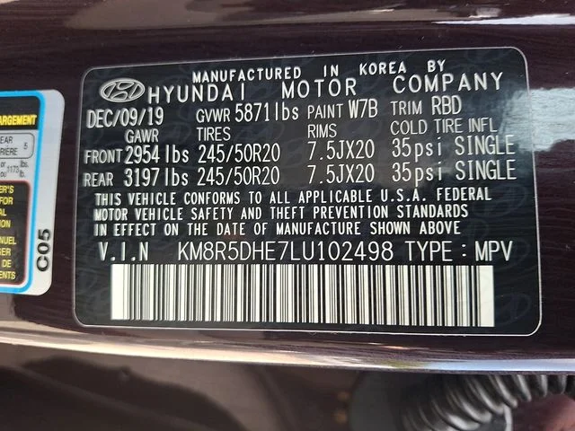 Used 2020 Red Hyundai Limited image 27